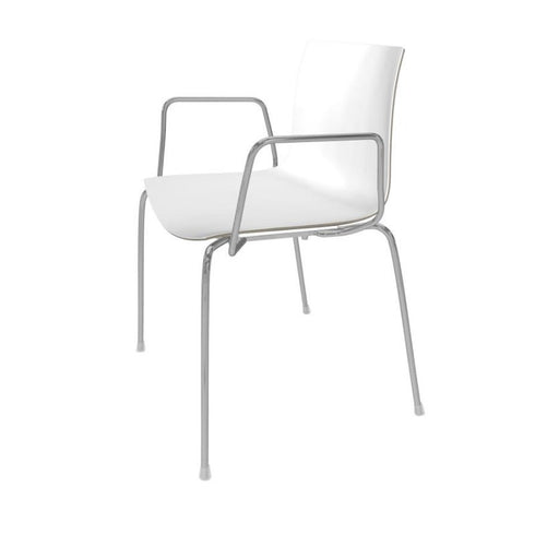 Catifa 46 0251 Armchair Bicolored Frame Chrome